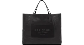 FEAR OF GOD Leather Weekender Tote Bag Black