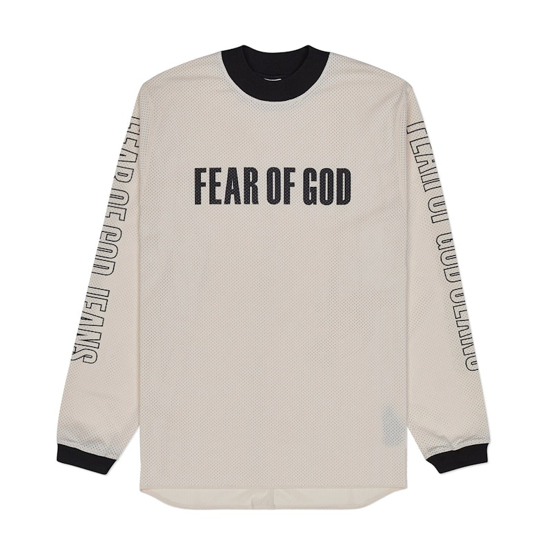 FEAR OF GOD Mesh Motocross Jersey Sand/Black Men's - Fifth