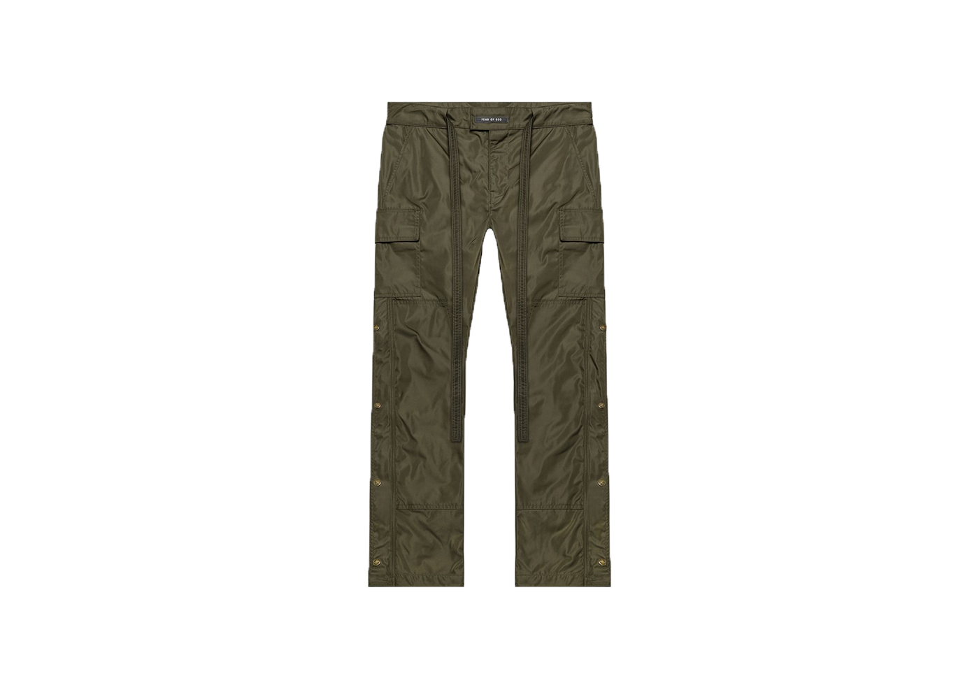 FEAR OF GOD Nylon Cargo Pants Olive Green - Sixth Collection - US