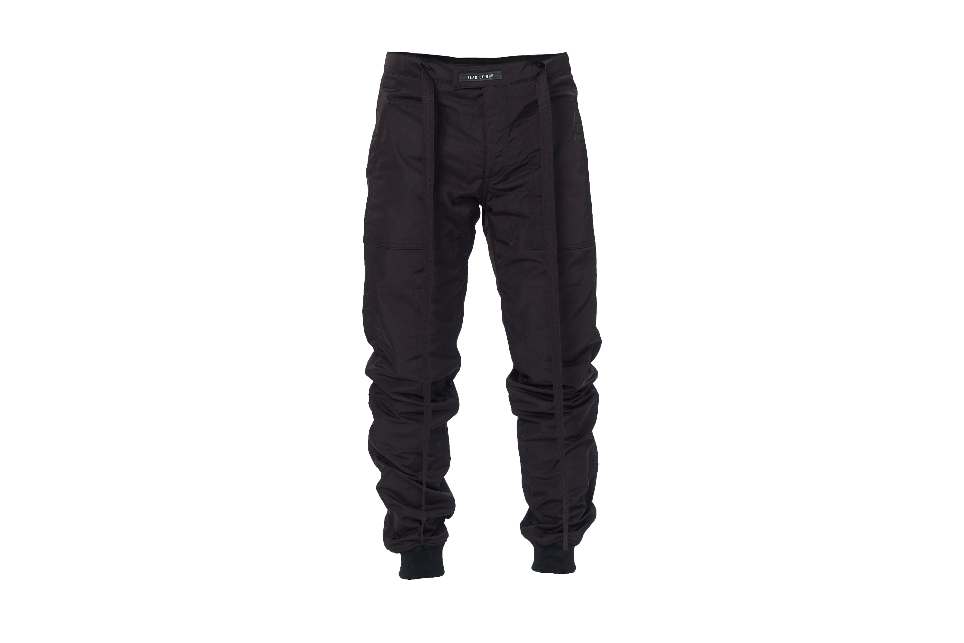 FEAR OF GOD Nylon Quilted Pants Black - SIXTH COLLECTION - GB