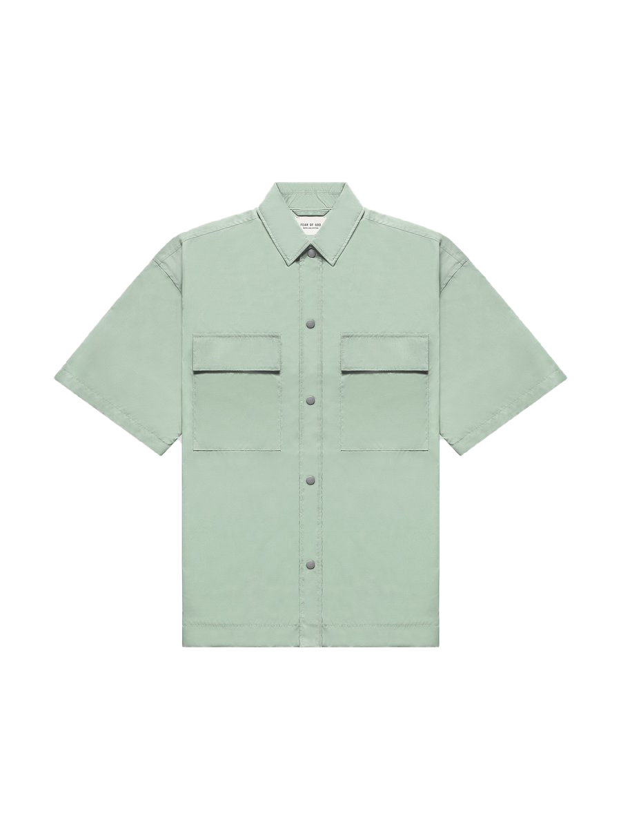 FEAR OF GOD Oversized Nylon Shirt Army Iridescent Men's - SIXTH COLLECTION  - US