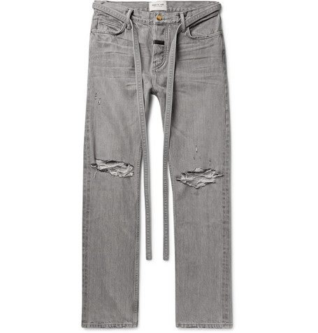 FEAR OF GOD Relaxed Fit Denim Jeans God Grey