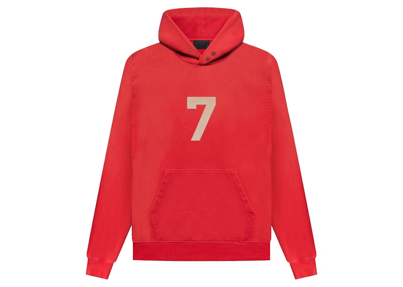 Fear of God Seventh Collection 7 Hoodie Vintage Red Men's