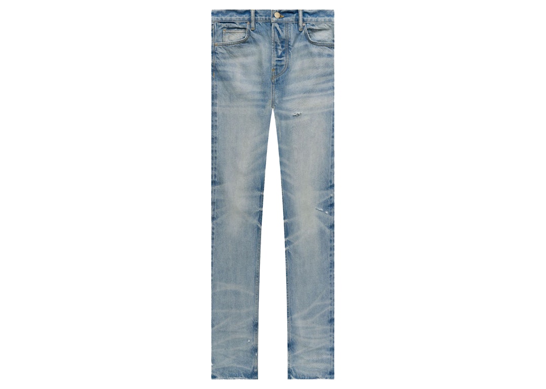 Pre-owned Fear Of God Seventh Collection 7th Collection Denim 5 Year Indigo Vintage Wash