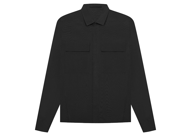 Fear of God Seventh Collection Crepe Shirt Black Men's - SEVENTH COLLECTION  - US