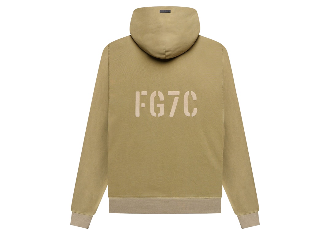 Pre-owned Fear Of God Seventh Collection Fg7c Hoodie Vintage Army