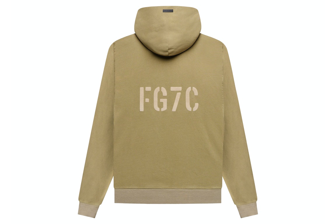 Pre-owned Fear Of God Seventh Collection Fg7c Hoodie Vintage Army