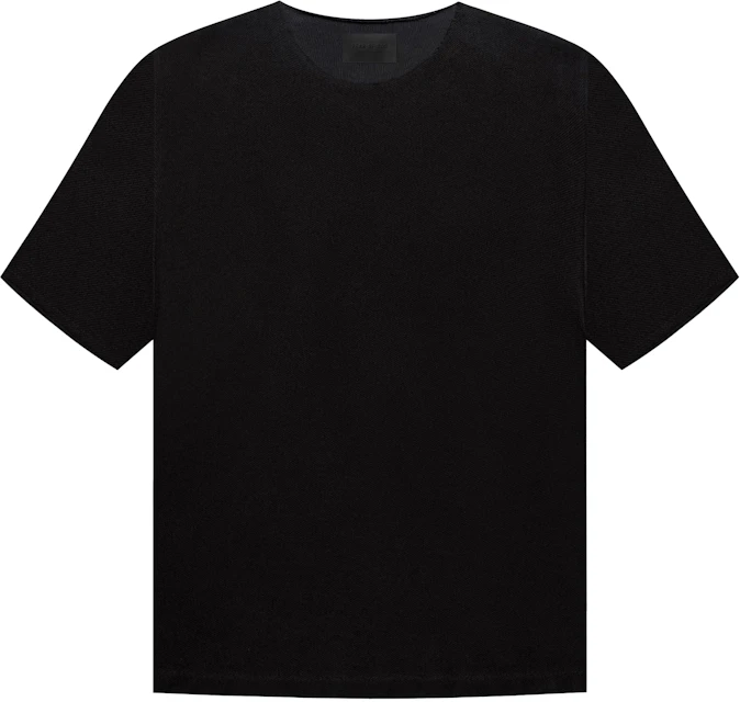 Fear of God Seventh Collection Inside Out Terry Tee Black - SEVENTH