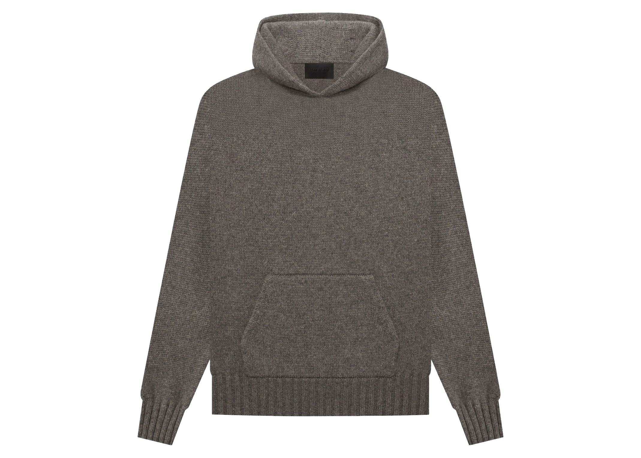 Fear of God Seventh Collection Knit Hoodie Dark Grey Heather ...