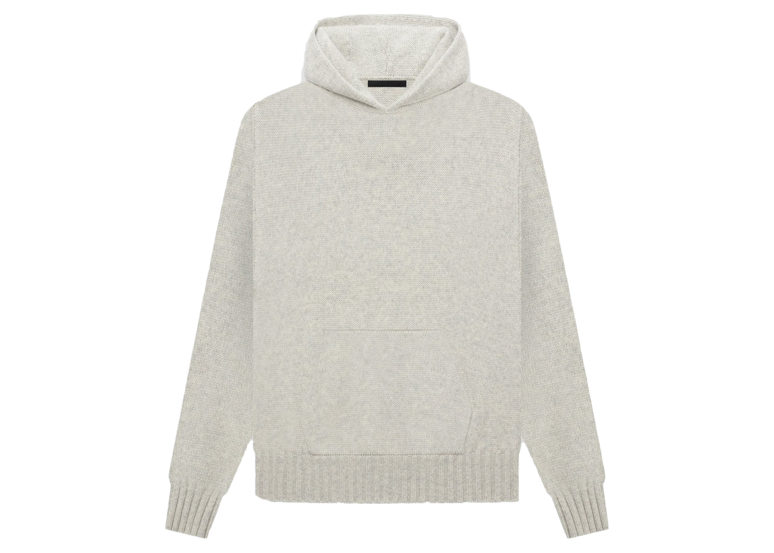 Fear of God Seventh Collection Knit Hoodie Light Heather Grey ...