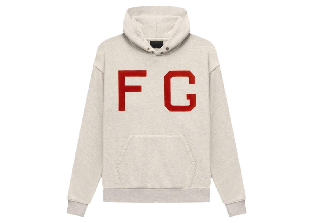 Pre-owned Fear Of God Seventh Collection Monarch Hoodie Cream Heather