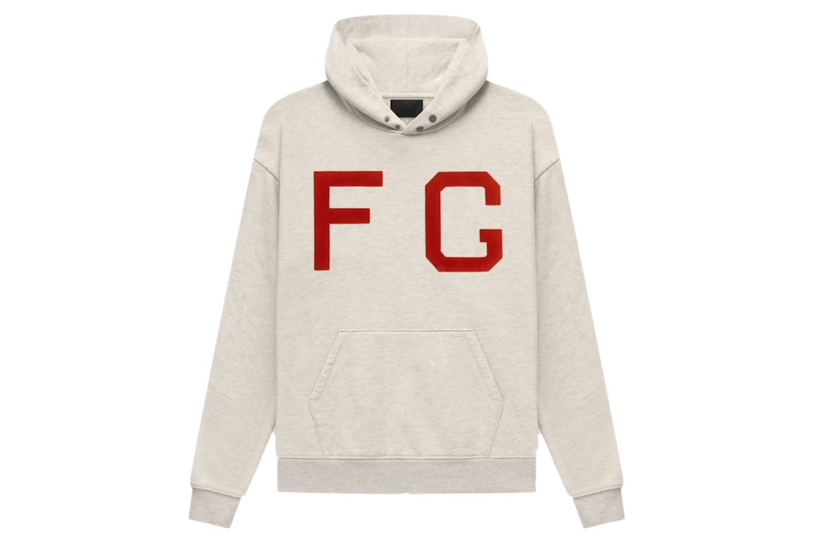 Pre-owned Fear Of God Seventh Collection Monarch Hoodie Cream Heather