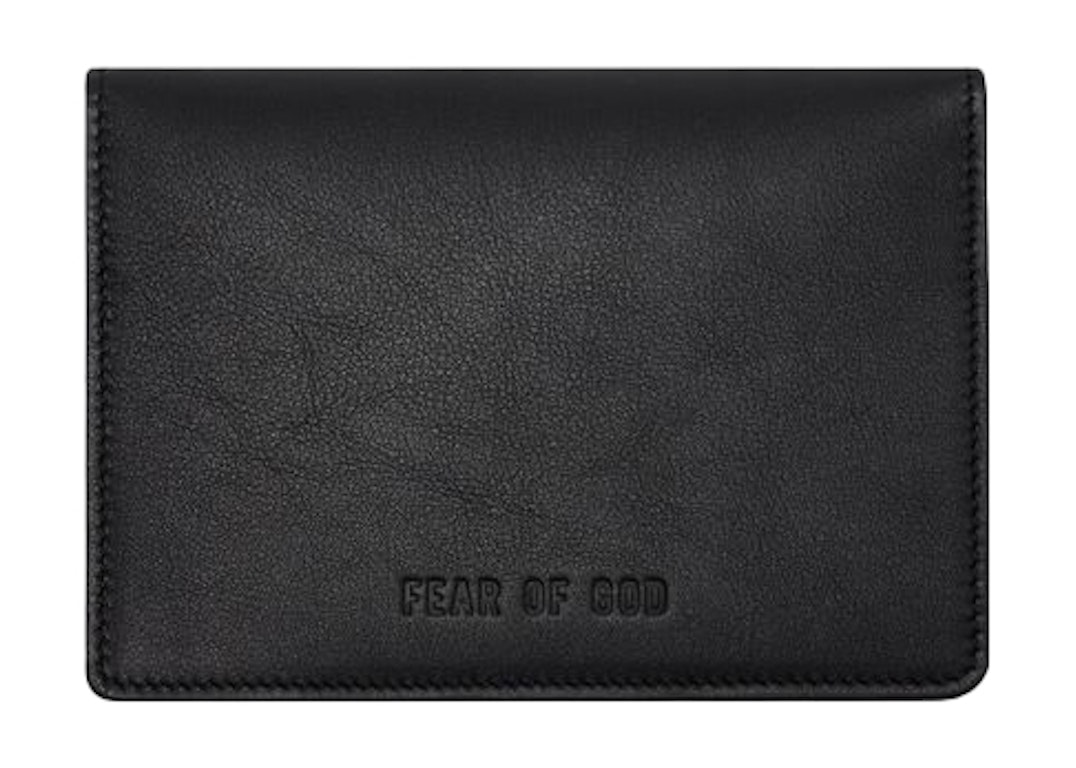 Pre-owned Fear Of God Seventh Collection Passport Wallet Black