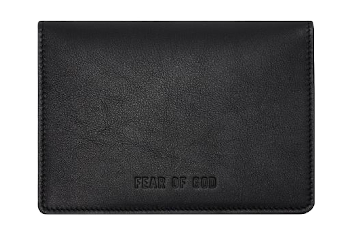 Pre-owned Fear Of God Seventh Collection Passport Wallet Black