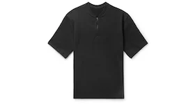 FEAR OF GOD Short Sleeve Half Zip Henley T-shirt Black