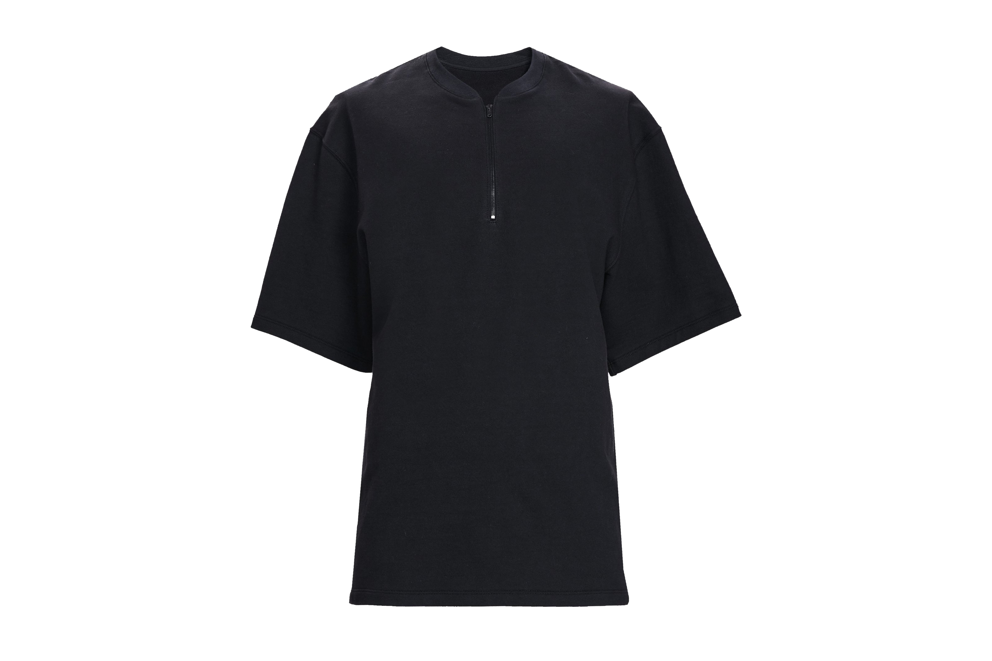 FEAR OF GOD Short Sleeve Half Zip T-Shirt Vintage Black - SIXTH ...