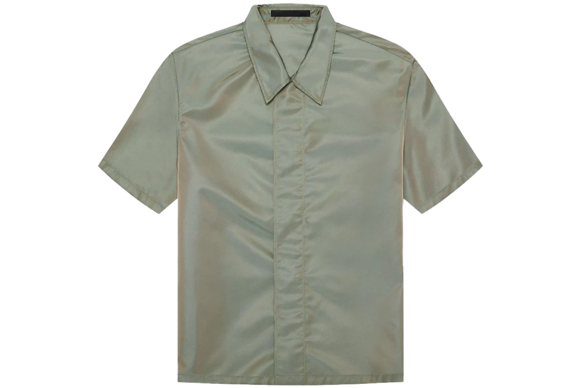 Fear of God Short Sleeve Nylon Shirt Green Iridescent