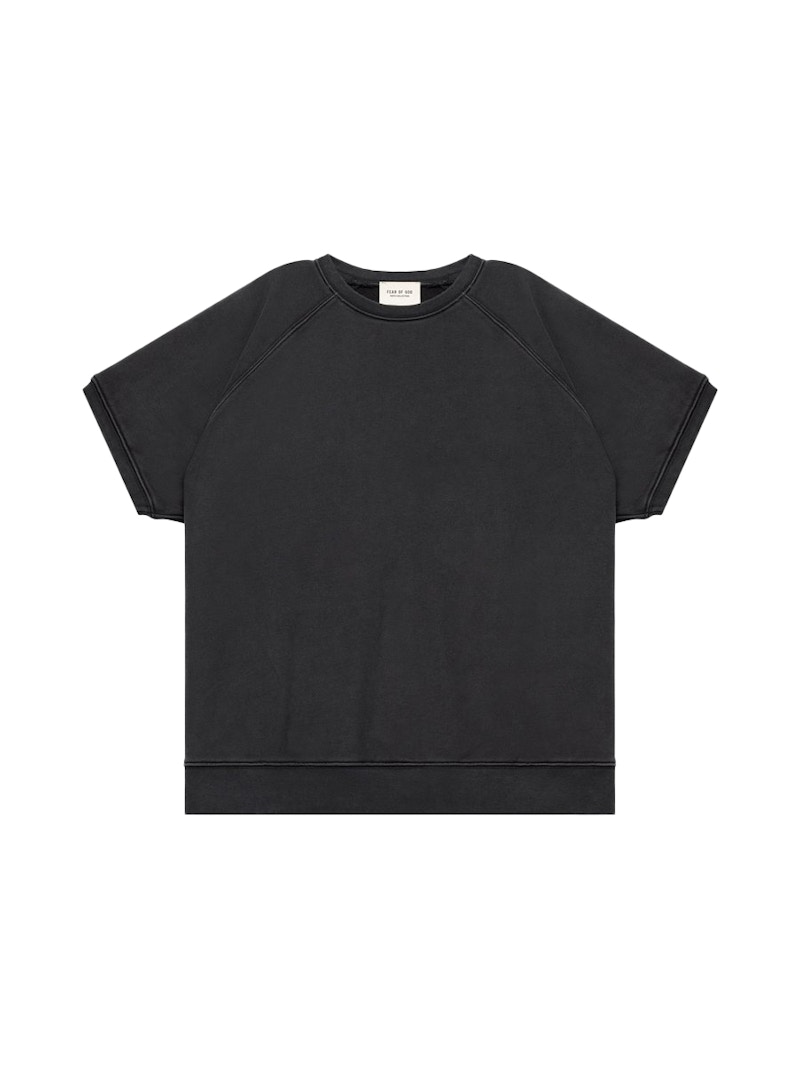 FEAR OF GOD Short Sleeve Sweatshirt Vintage Black SIXTH