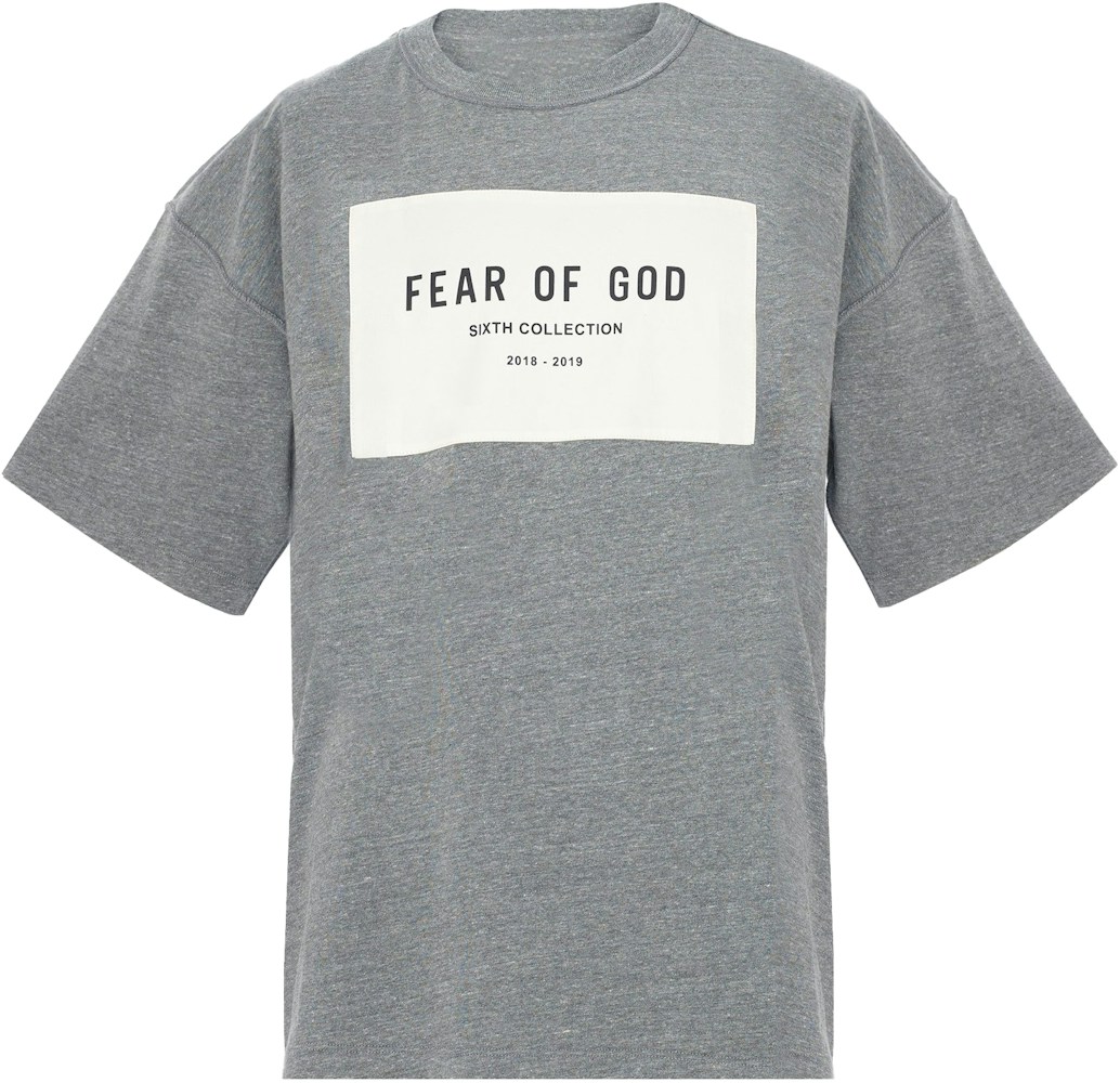 FEAR OF GOD Sixth Collection T-Shirt Heather Grey - SIXTH COLLECTION