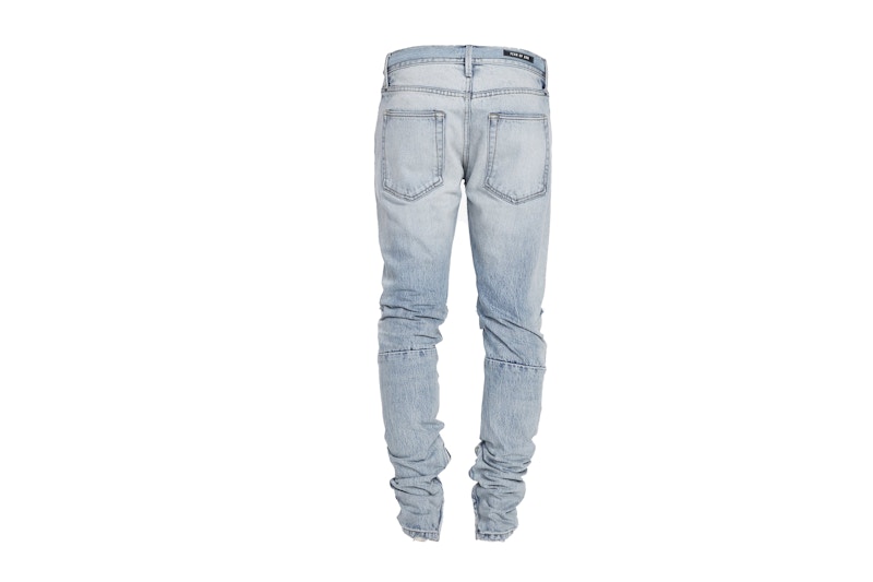 Indigo distressed denim 2024 fear of god