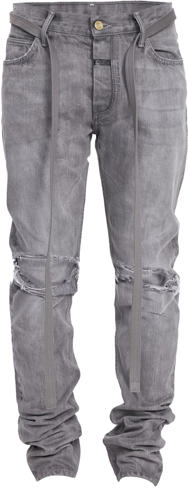 FEAR GOD Slim Fit Distressed Denim Jeans - COLLECTION - US