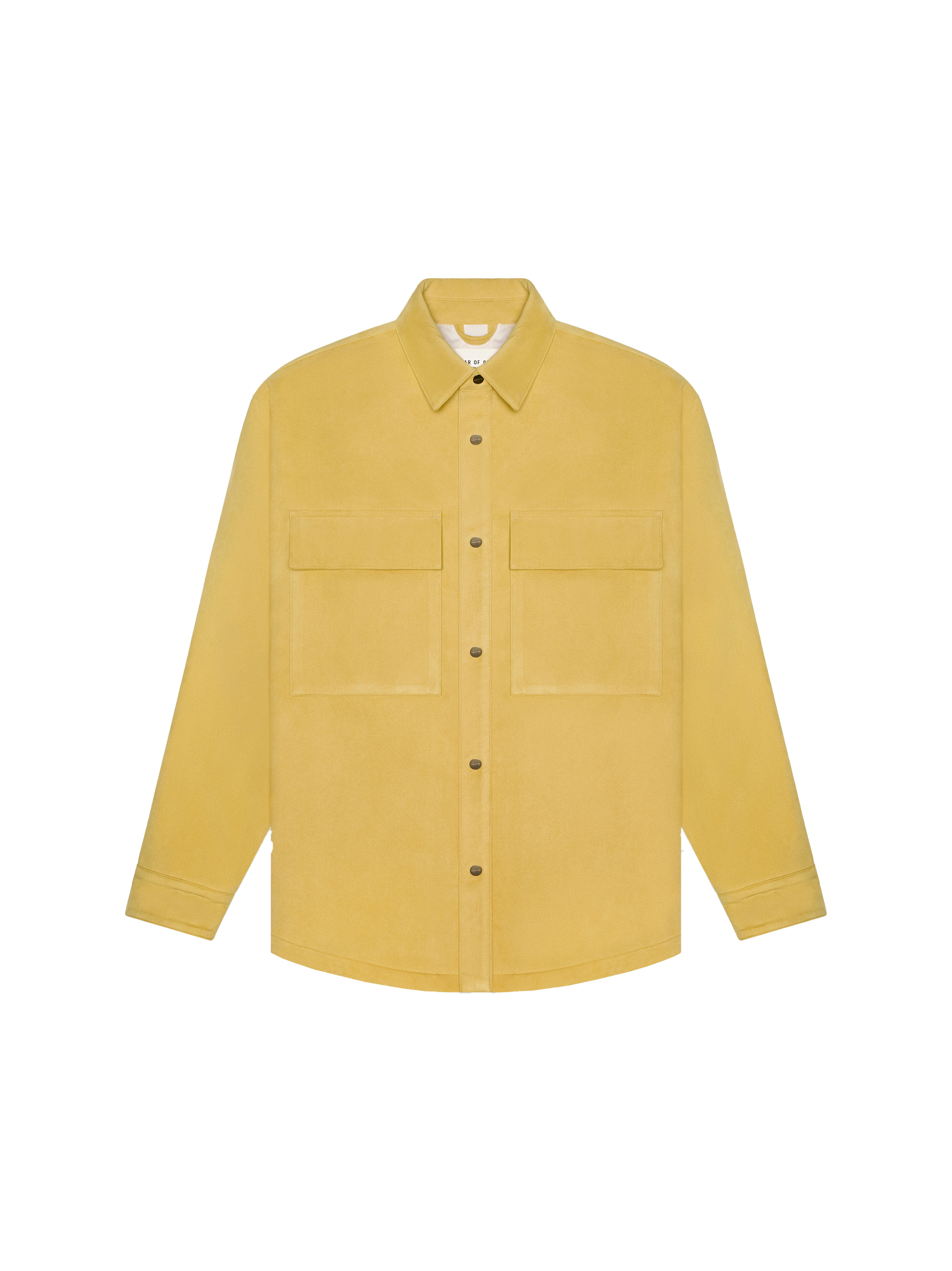 FEAR OF GOD Ultrasuede Shirt Jacket Garden Glove Yellow