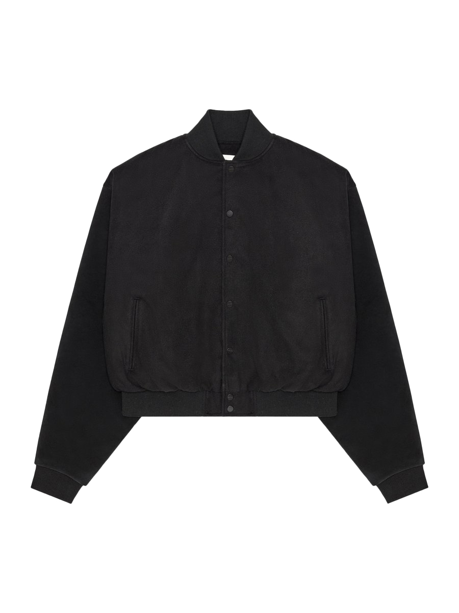 FEAR OF GOD Varsity Jacket Vintage Black/Black - SIXTH COLLECTION - JP