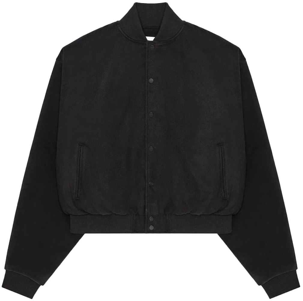 FEAR OF GOD Varsity Jacket Vintage Black/Black - SIXTH COLLECTION - GB