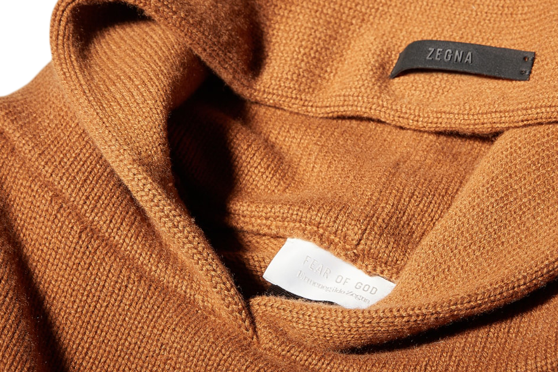 FEAR OF GOD x Ermenegildo Zegna Cashmere Hoodie Vicuna - FW20 - JP