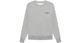 FEAR OF GOD x Ermenegildo Zegna Cotton Blend Souvenir Crewneck Sweater Grey