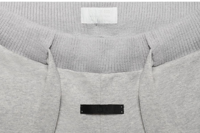 FEAR OF GOD x Ermenegildo Zegna Cotton Blend Sweatpants Grey