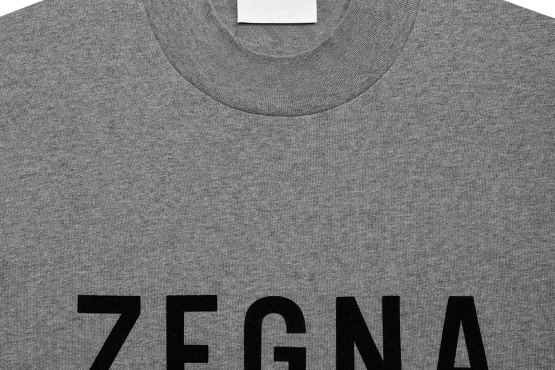 FEAR OF GOD x Ermenegildo Zegna Cotton Long Sleeve T-shirt Grey 