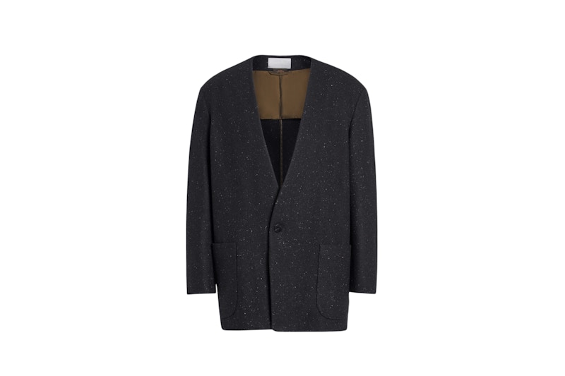 FEAR OF GOD x Ermenegildo Zegna Lapelless Wool Jacket Black - FW20