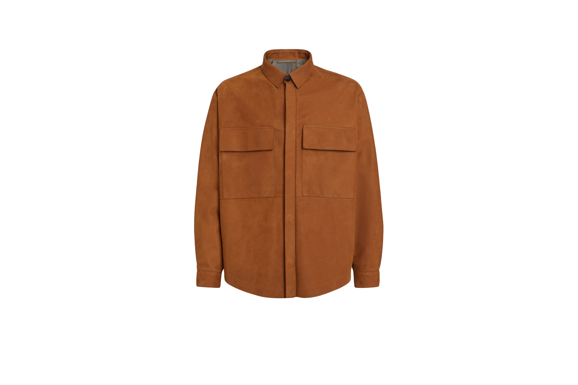 FEAR OF GOD x Ermenegildo Zegna Nubuck Overshirt Vicuna - FW20 - TW