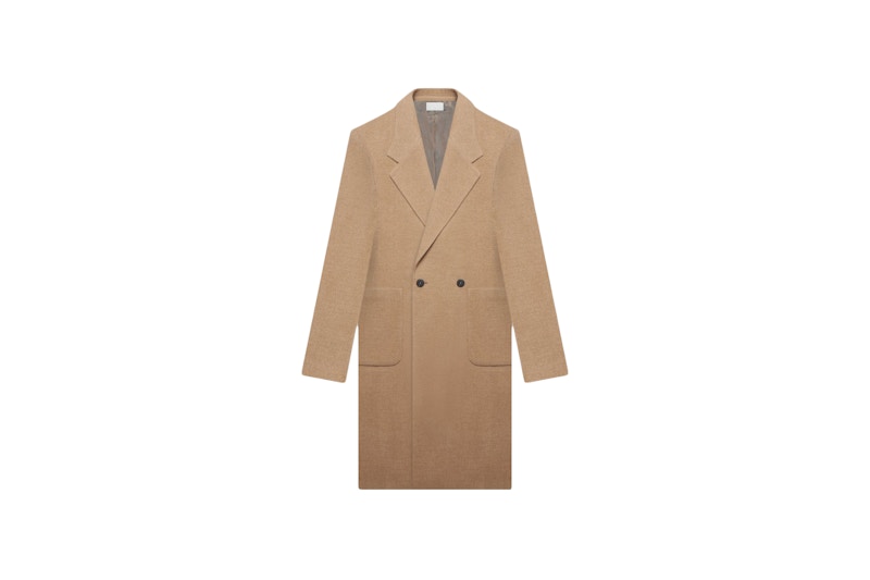 FEAR OF GOD x Ermenegildo Zegna Wool Double Breasted Coat Beige