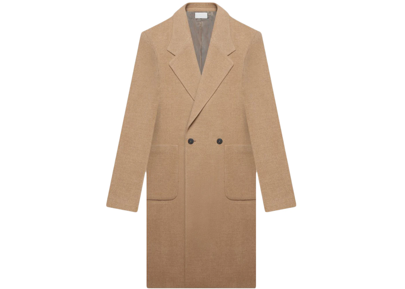 Fear Of God X Ermenegildo Zegna Wool Double Breasted Coat Beige Fw20 Fear Of God X Ermenegildo Zegna Wool Double Breasted Coat Beige Fw20