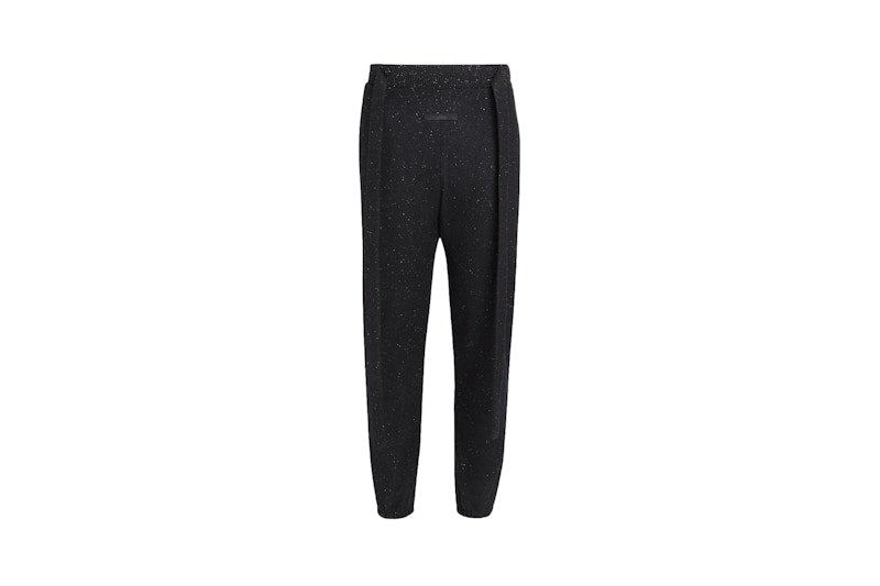 FEAR OF GOD x Ermenegildo Zegna Wool Sweatpants Black - FW20 - JP