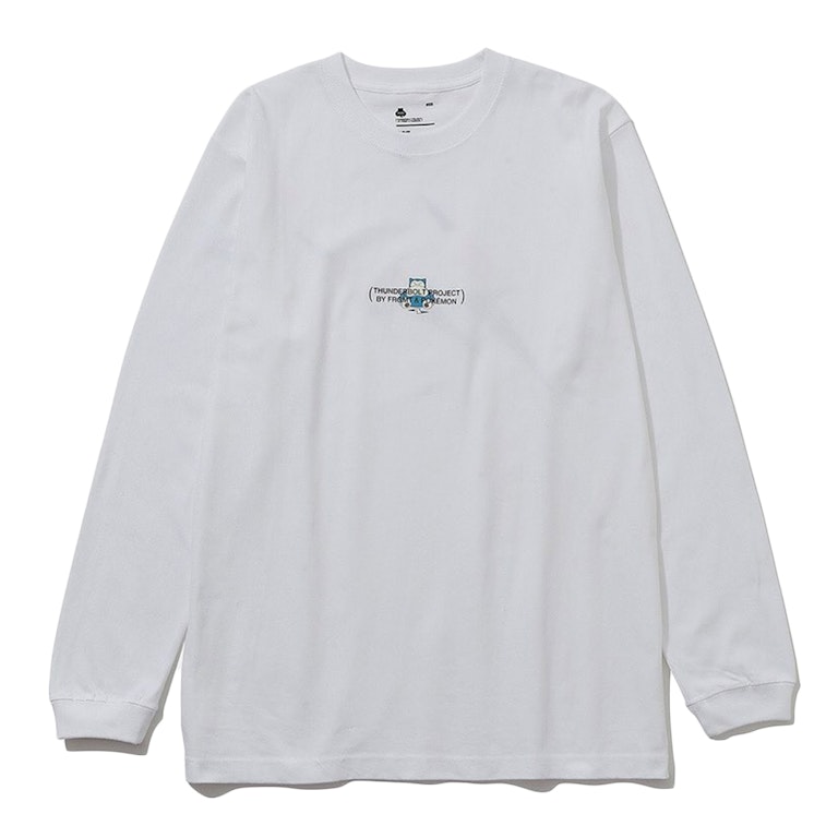 Pre-owned Fragment X Pokemon Snorlax Thunderbolt Project X Sequence Miyashita Park L/s Tee White