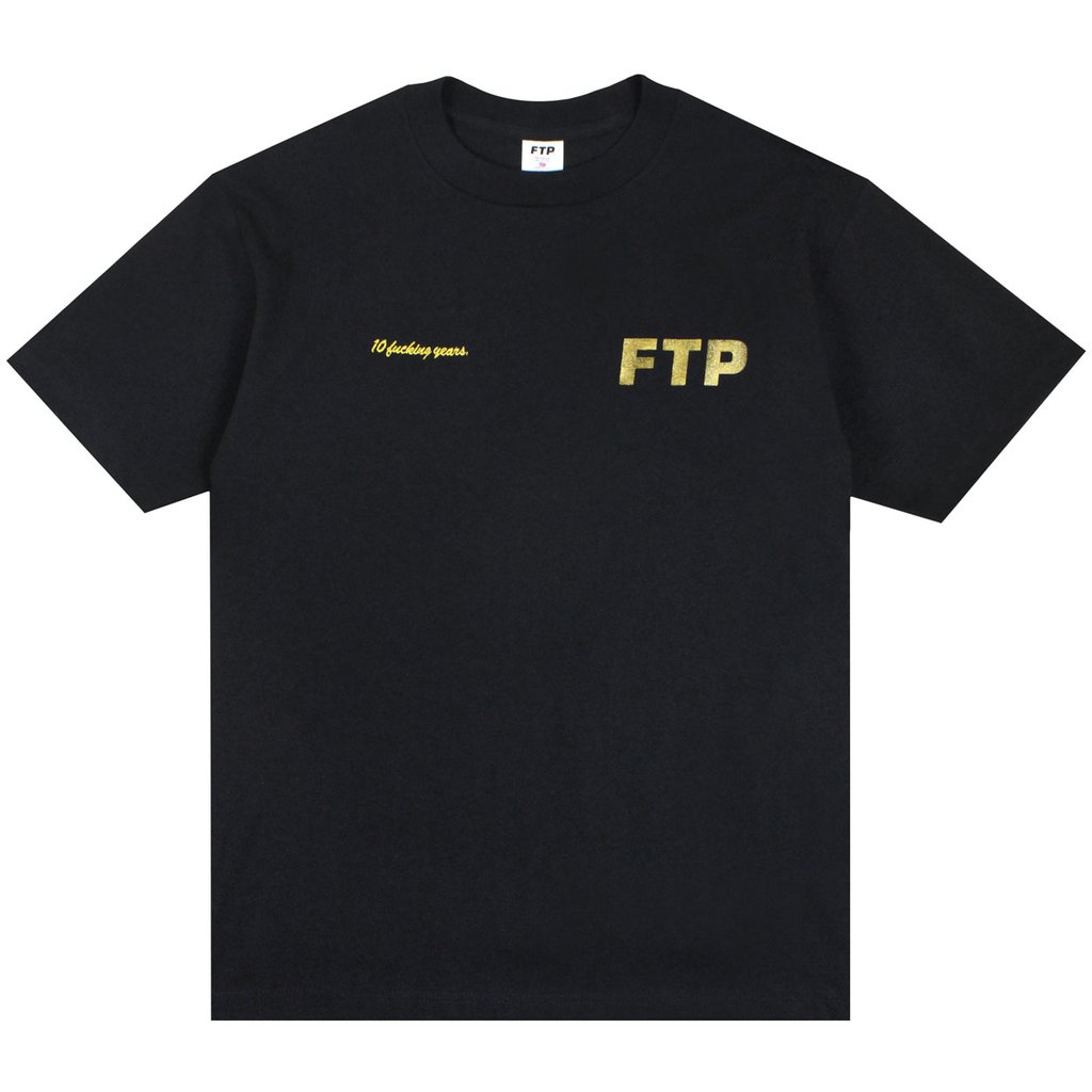 FTP 10 Year Logo Tee Black Men's - FW19 - US