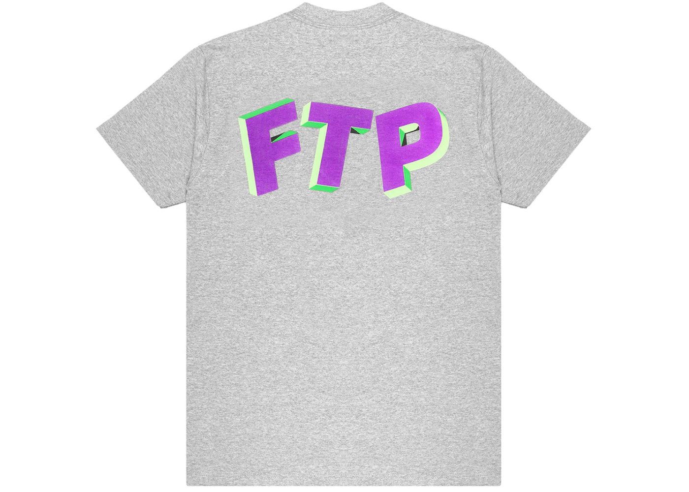 FTP 3D Logo Tee Heather Grey Men's - SS24 - US
