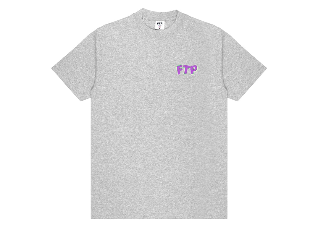 Pre-owned Ftp 3d Logo Tee Heather Grey