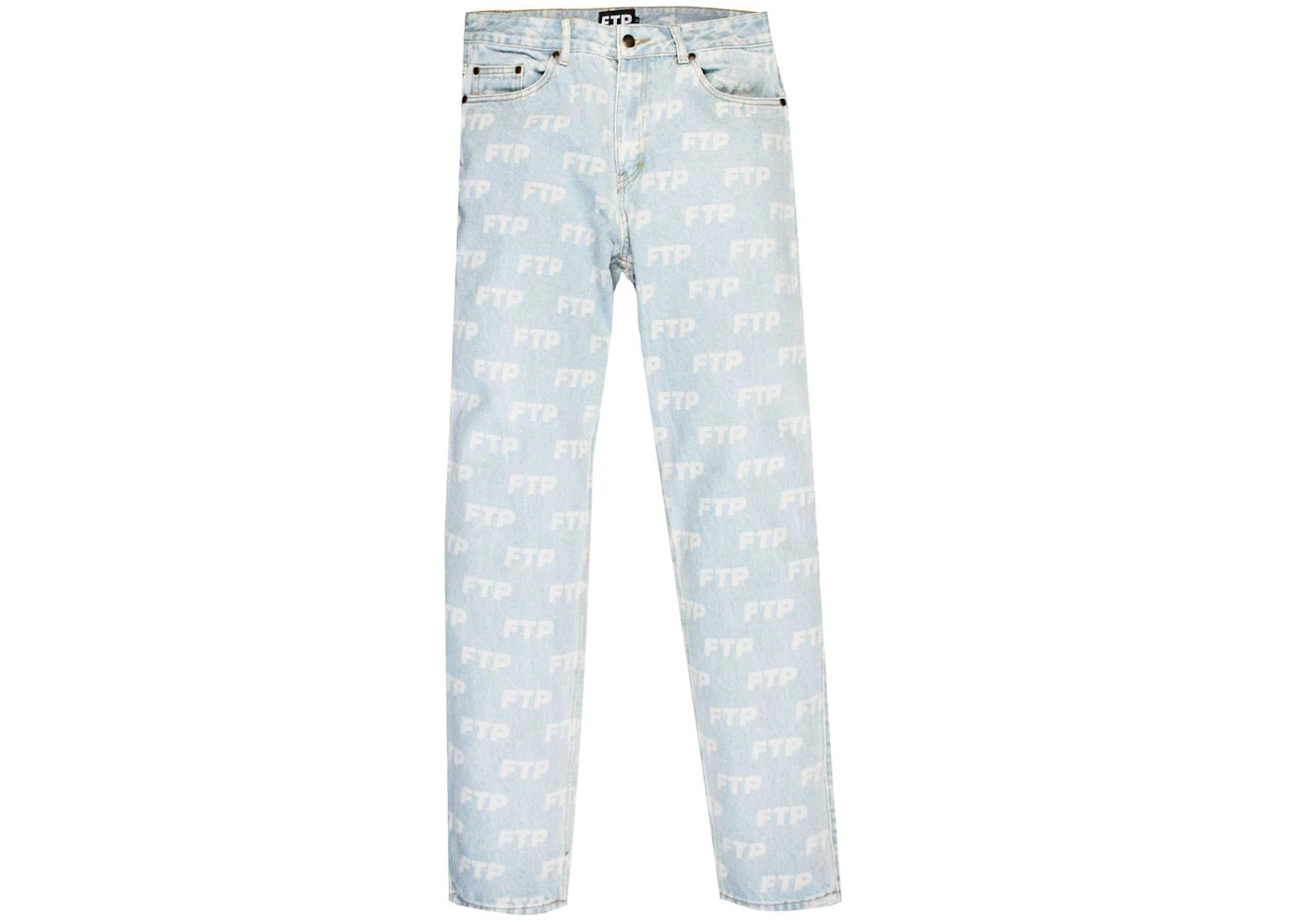FTP All Over Denim Pant Blue Men's - FW18 - US FTP All Over Denim Pant Blue Men's - FW18 - US