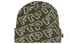 FTP All Over Outline Logo Beanie Olive