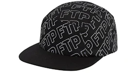 FTP All Over Outline Logo Camp Hat Black