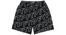 FTP All Over Outline Logo Short Black