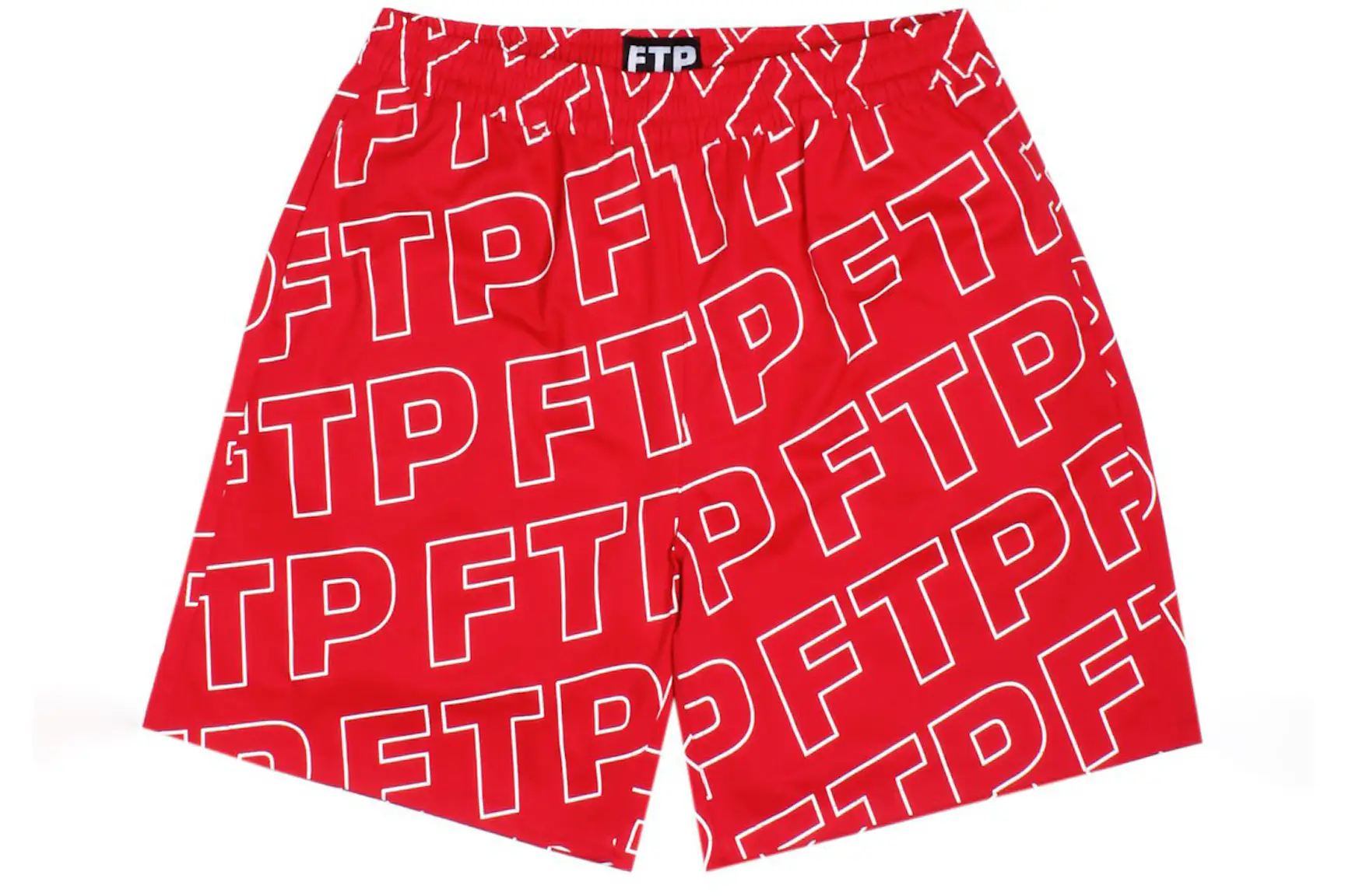 FTP All Over Outline Logo Short Red - FW21 - CN