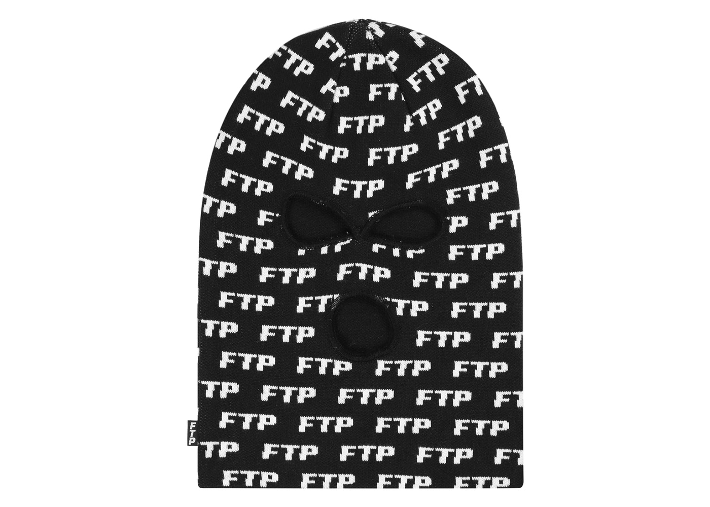FTP Allover Logo Ski Mask Black