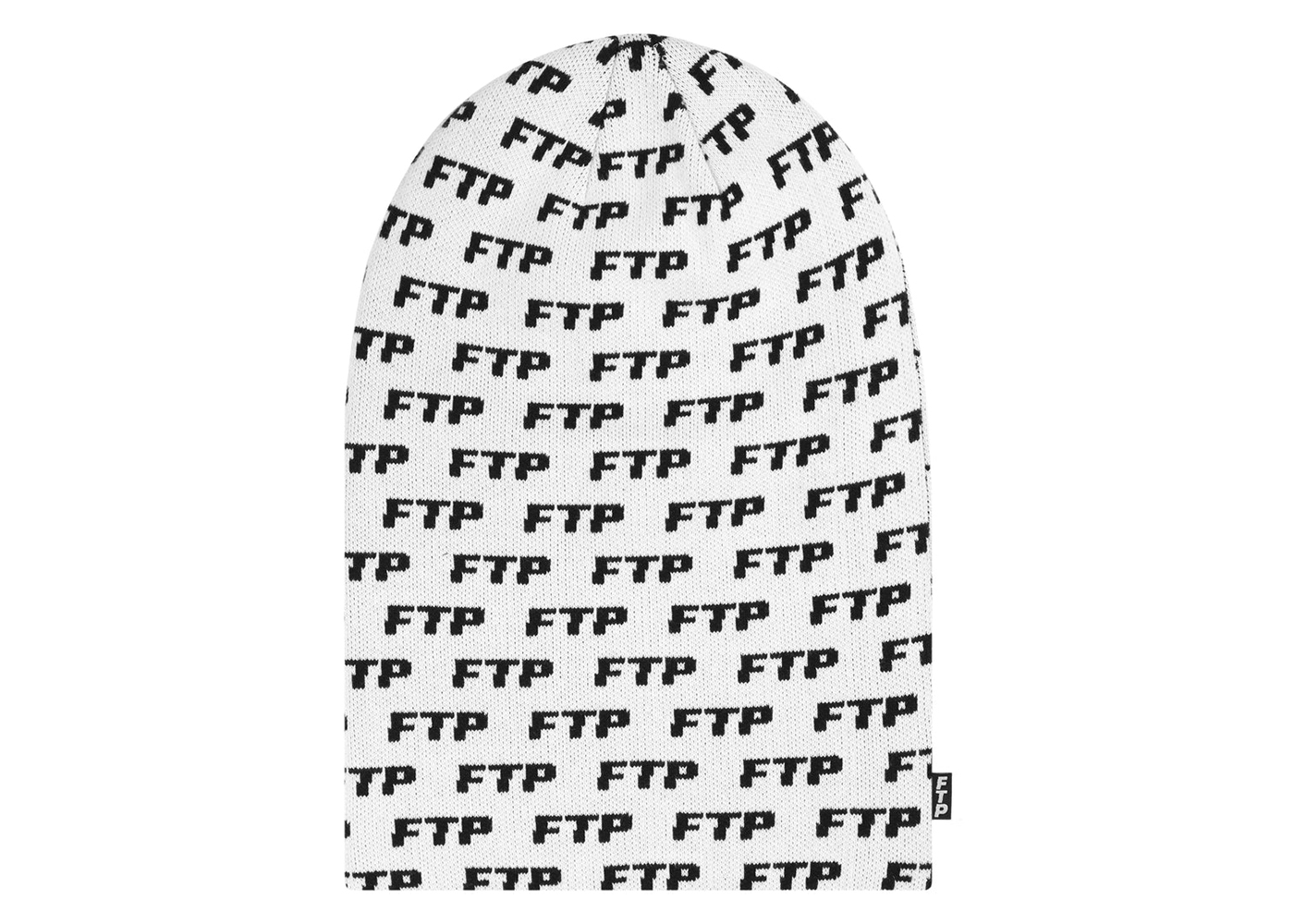 FTP Allover Logo Ski Mask White
