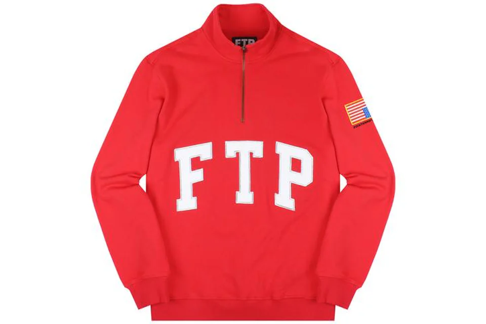 FTP Arch Quarter Zip Jacket Red