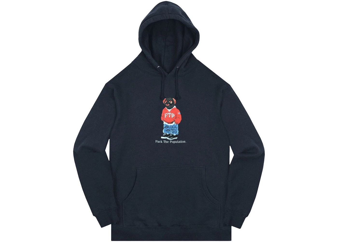 FTP Bear Pullover Navy Homme SS19 FR